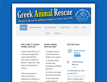 Tablet Screenshot of greekanimalrescue.com